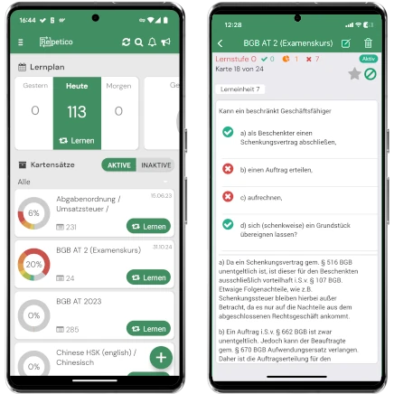Repetico on Smartphones